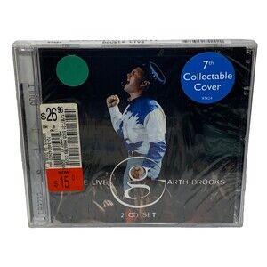 Double Live Garth Brooks 2-CD's Set 7th Collectable Cover 25 Songs NEW